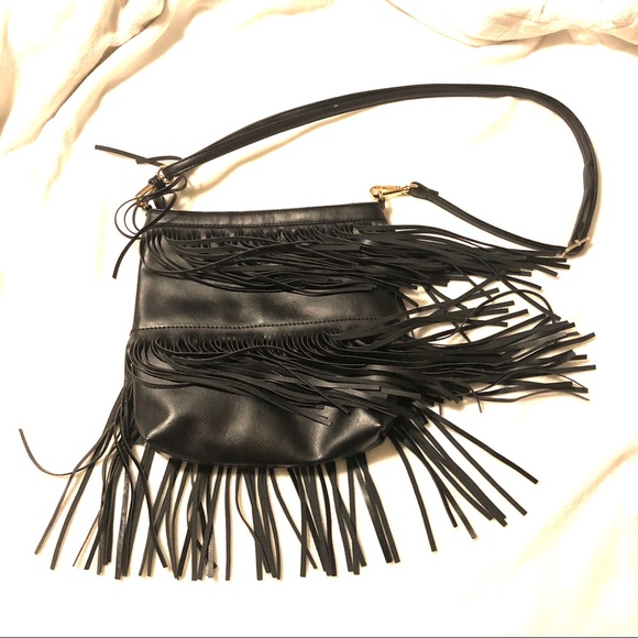 Fringe Faux Leather Crossbody Bag - Picture 5 of 13